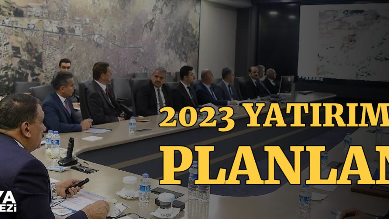 Malatya Büyükşehir Belediyesi 2023 yılında yapılacak yatırımları planlandı