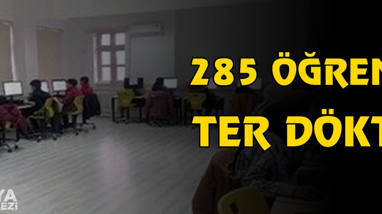 Malatya'da DYK sınavında 285 öğrenci ter döktü