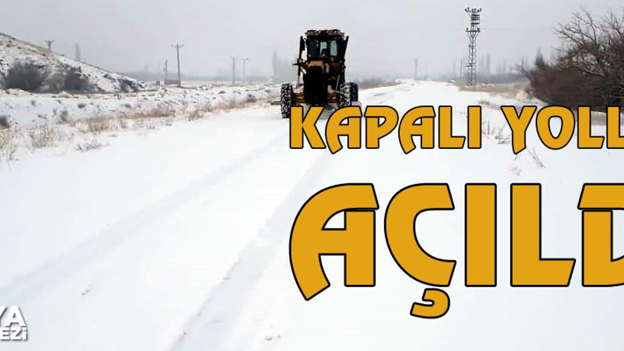 Malatya’da kardan kapalı yollar açıldı