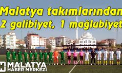 Malatya takımlarından 2 galibiyet, 1 mağlubiyet
