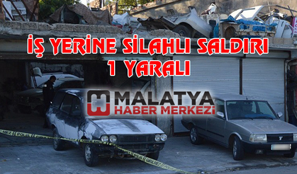 İş yerine silahlı saldırı: 1 yaralı