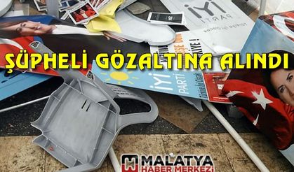 İYİ Parti standına saldıran şüpheli gözaltına alındı