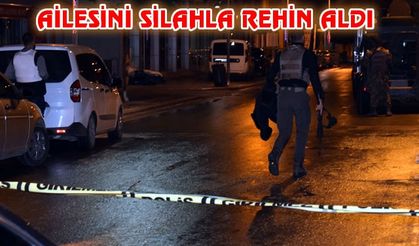 Malatya'da ailesini silahla rehin alan şahsı emniyet müdürü ikna etti