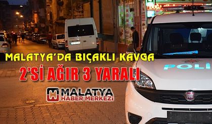 Malatya'da bıçaklı kavga: 2'si ağır 3 yaralı