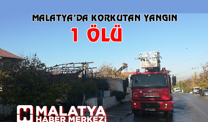 Malatya’da ev yangını: 1 ölü