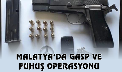 Malatya'da gasp ve fuhuş operasyonu