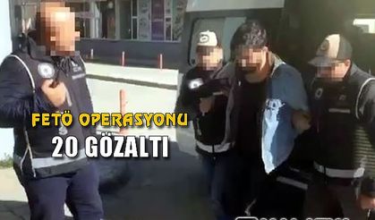 Muvazzaf askerlere yönelik FETÖ operasyonu: 20 gözaltı