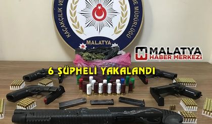 Silah ticareti yapan 6 şüpheli yakalandı