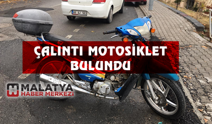 Çalıntı motosiklet bulundu