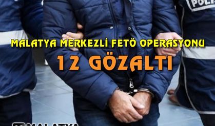 Malatya merkezli 5 ilde FETÖ operasyonu: 12 gözaltı