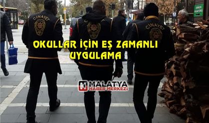 Malatya polisinden eş zamanlı uygulama