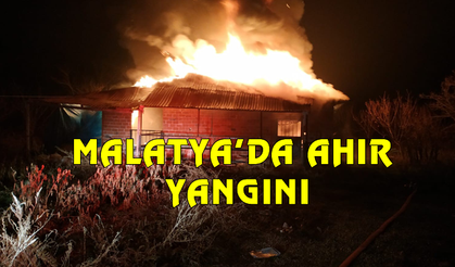 Malatya’da ahır yangını korkuttu