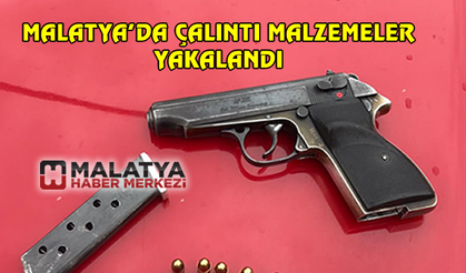 Malatya'da silah ve çalıntı motosiklet yakalandı