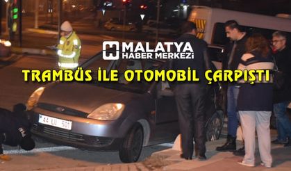 Malatya'da trambüs ile otomobil çarpıştı: 2 yaralı