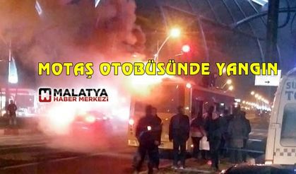 Otobüs yangını korkuttu