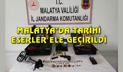 Tarihi eserler ve silah ele geçirildi