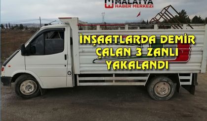 İnşaatlardan demir çalan 3 şüpheli yakalandı