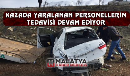 Kazada yaralanan göç idaresi personelinin tedavisi sürüyor