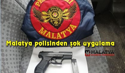 Malatya polisinden şok uygulama