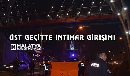 Malatya'da bunalıma giren bir şahıs, üst geçitten kendini boşluğa bıraktı