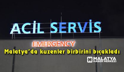 Malatya'da kuzenler birbirini bıçakladı