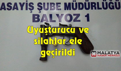 Uyuşturucu ve silahlar ele geçirildi