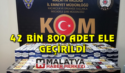 42 bin 800 adet bandrolsüz makaron ele geçirildi