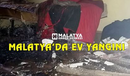 Malatya’da ev yangını