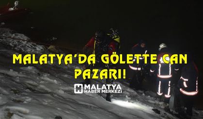 Malatya'da gölette can pazarı