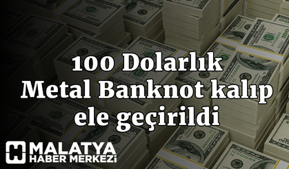 Malatya'da metal banknot kalıbı ve tarihi sikkeler ele geçirildi