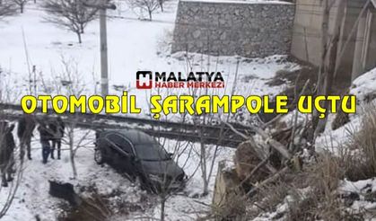 Otomobil köprüden kayıp şarampole uçtu: 1 yaralı