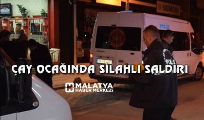 Malatya'da çay ocağında silahlı saldırıya uğrayan 1 kişi yaralandı