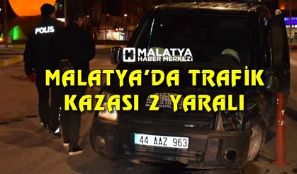 Malatya'da trafik kazası: 2 yaralı