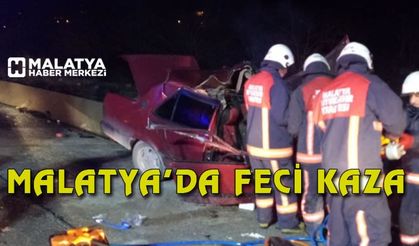 Malatya'da feci kaza; 1 ölü, 1 yaralı