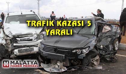 Trafik kazası: 5 yaralı