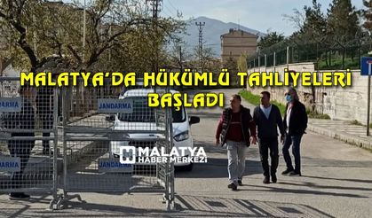 Malatya’da 478 hükümlünün tahliye işlemleri başladı