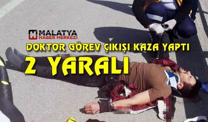 Malatya'da doktor görev çıkışı kaza yaptı, 2 kişi yaralandı