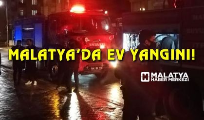 Malatya'da ev yangını: 1 kişi dumandan etkilendi