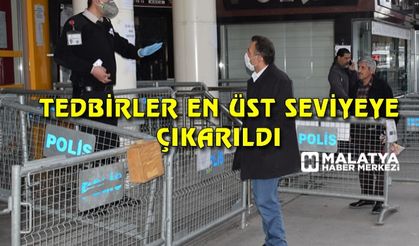 Malatya'da korona virüs tedbirleri en üst seviye çıkarıldı