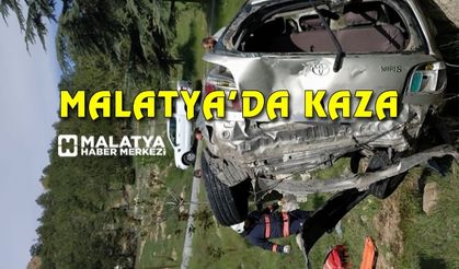 Malatya'da otomobil takla attı: 1 ağır yaralı