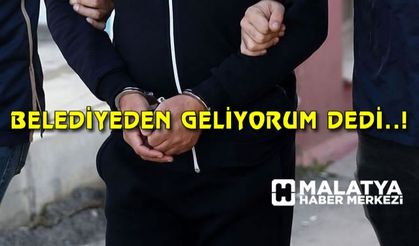 Kendisini belediye görevlisi diye tanıtıp hırsızlık yaptı