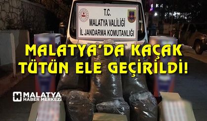 Malatya’da kaçak tütün ve faturasız makaron ele geçirildi