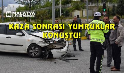 Malatya'da kaza sonrası yumruklar konuştu