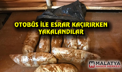 Esrarı yolcu otobüsüyle başka ile götürürken yakalandılar