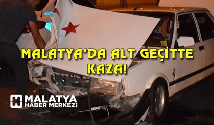 Malatya'da alt geçitte kaza: 2 yaralı