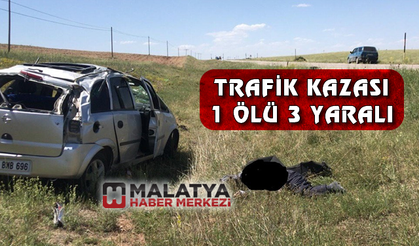 Trafik kazası 1 ölü, 3 yaralı