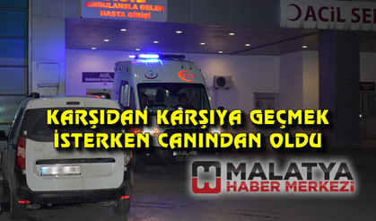 Karşıdan karşıya geçmek isterken canından oldu