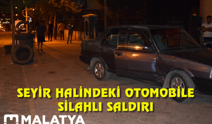 Malatya'da seyir halindeki otomobile silahlı saldırı: 1 yaralı