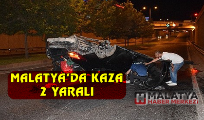 Malatya'da alt geçitte feci kaza: 2 ağır yaralı