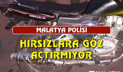 Malatya polisi hırsızlara göz açtırmıyor